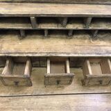 Shelf antique wooden grocery store