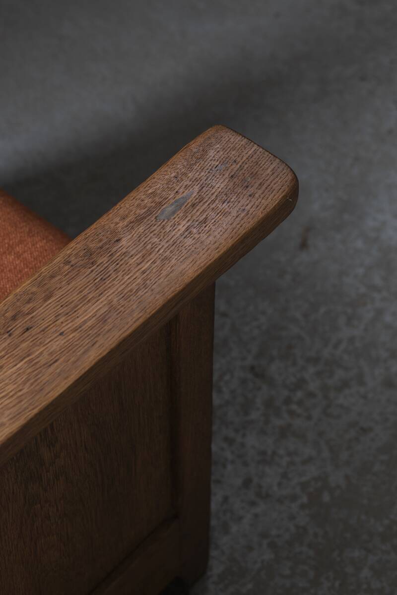 Reclining easy chair, Amsterdamse school, Dutch design, 1930s