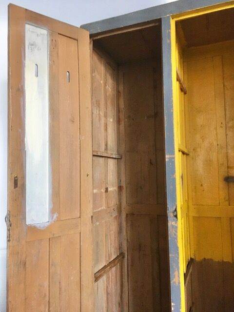 Old wooden cabinet 2 doors