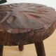 Vintage brutalist tripod stool