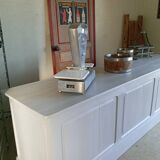 Comptoir d'épicerie 245 cm fin XIXème