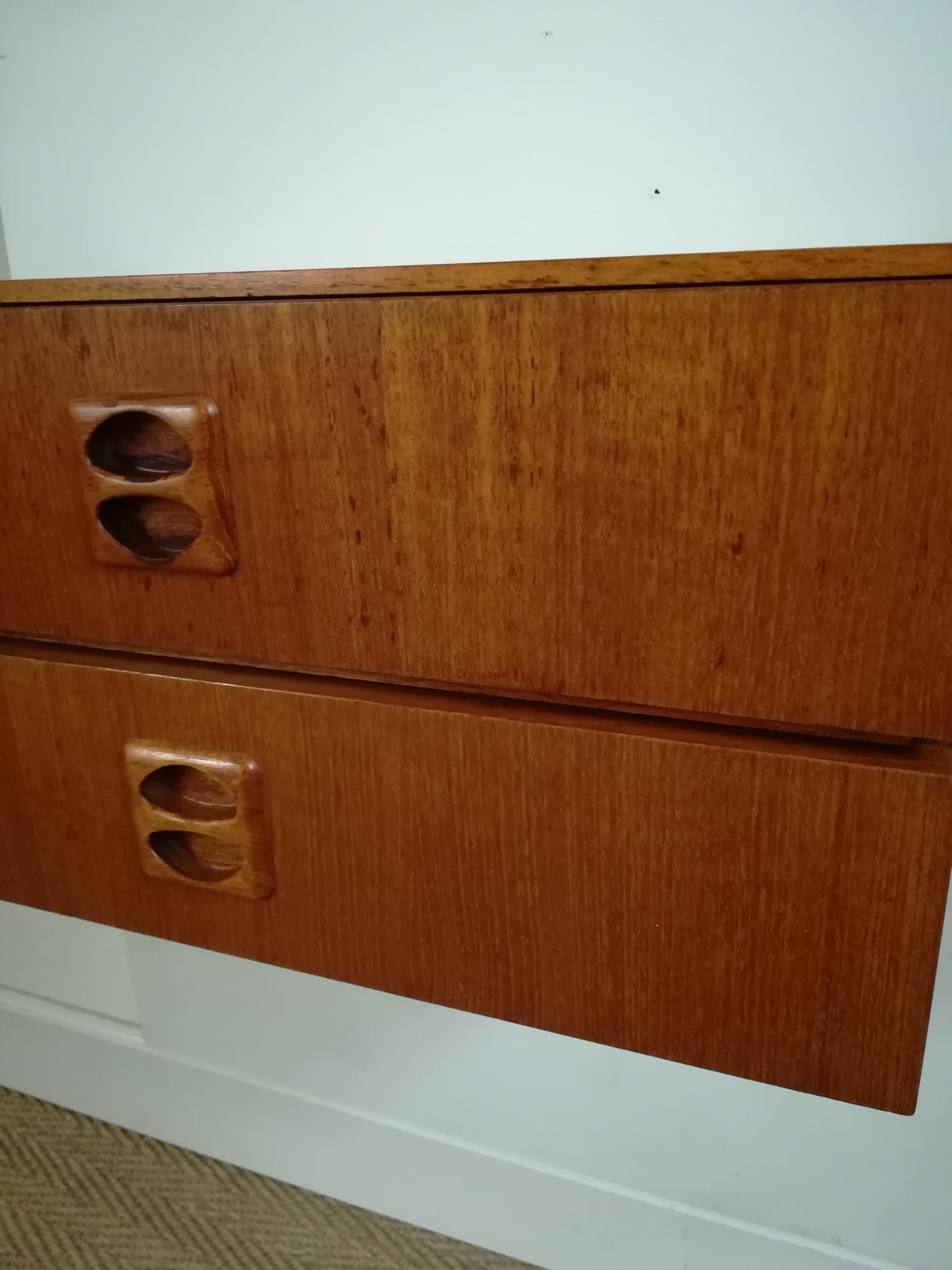 Pair of wall bedside tables