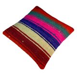 Housse de coussin kilim turc vintage, 40 x 40 cm