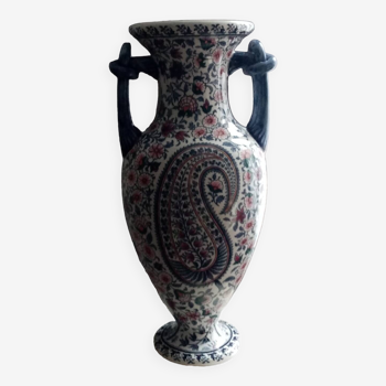 Vase Gien modèle Cachemire, 35 cm