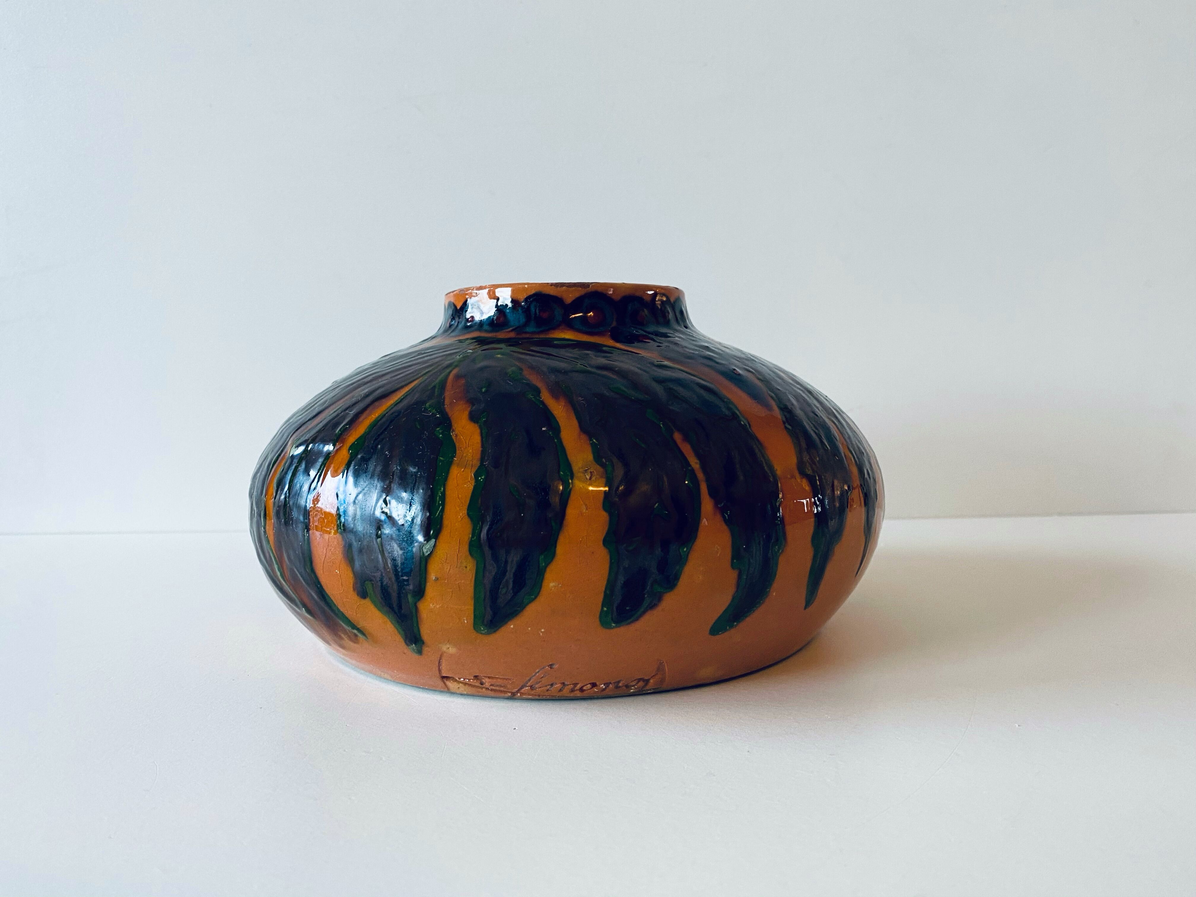 Art deco vase by E Fimonoy