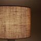 Big "1097" ceramic table lamp by Einar Johansen for Søholm with jute shade, mid-century Danish modern design, 1960s/1970s