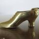 70s brass shoe ashtray
