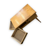 Vintage scandinavian light wood worker