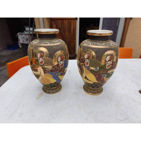 Pair of Japanese vases