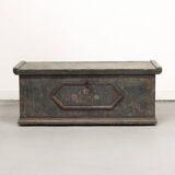 Antique Folk Art Painted bridal chest