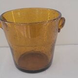 80's mouth blown ice bucket