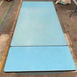 Blue formica table
