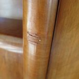 Headboard – console – sideboard – art deco – 2 doors – 2 niches in solid walnut e