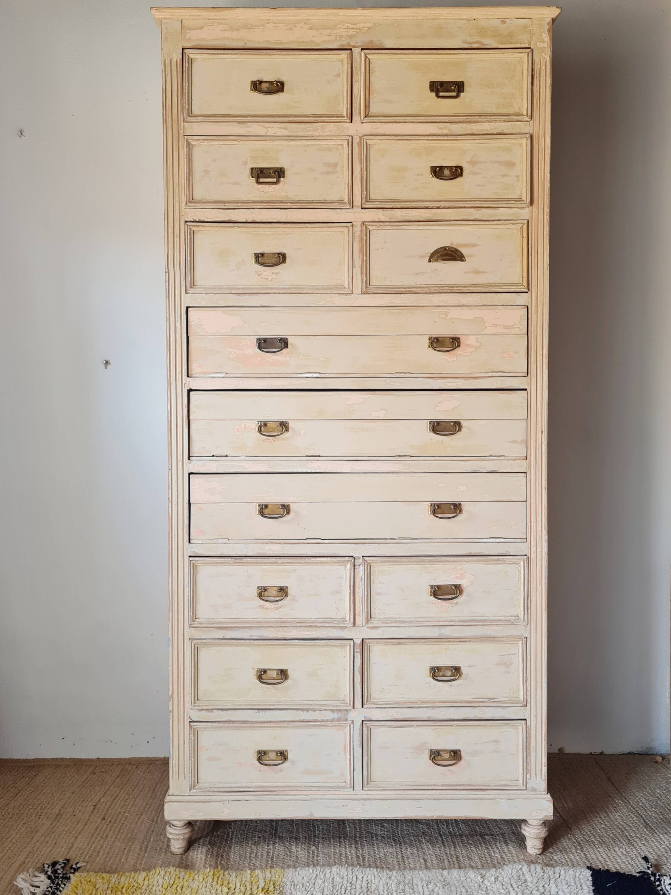 Haberdashery workbench - high chest of drawers - tallboy