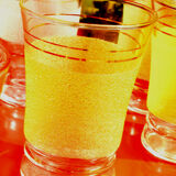Set of 7 vintage granita and gilded glasses