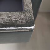 Desk with moldings, old patina