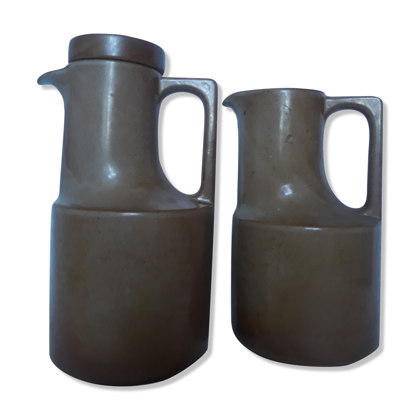 Théière cafetière en grès de Brenne et son pichet