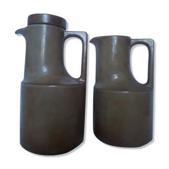 Brenne sandstone teapot/coffee maker and his pitcher