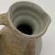 Vintage stoneware pitcher with iridescent two-tone glaze - 1960s-1970s
