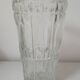 Vase en verre ciselé, motifs "ronds et stries"