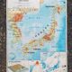 Old school map MDI Indian Union Pakistan Ceylon / Japan Korea