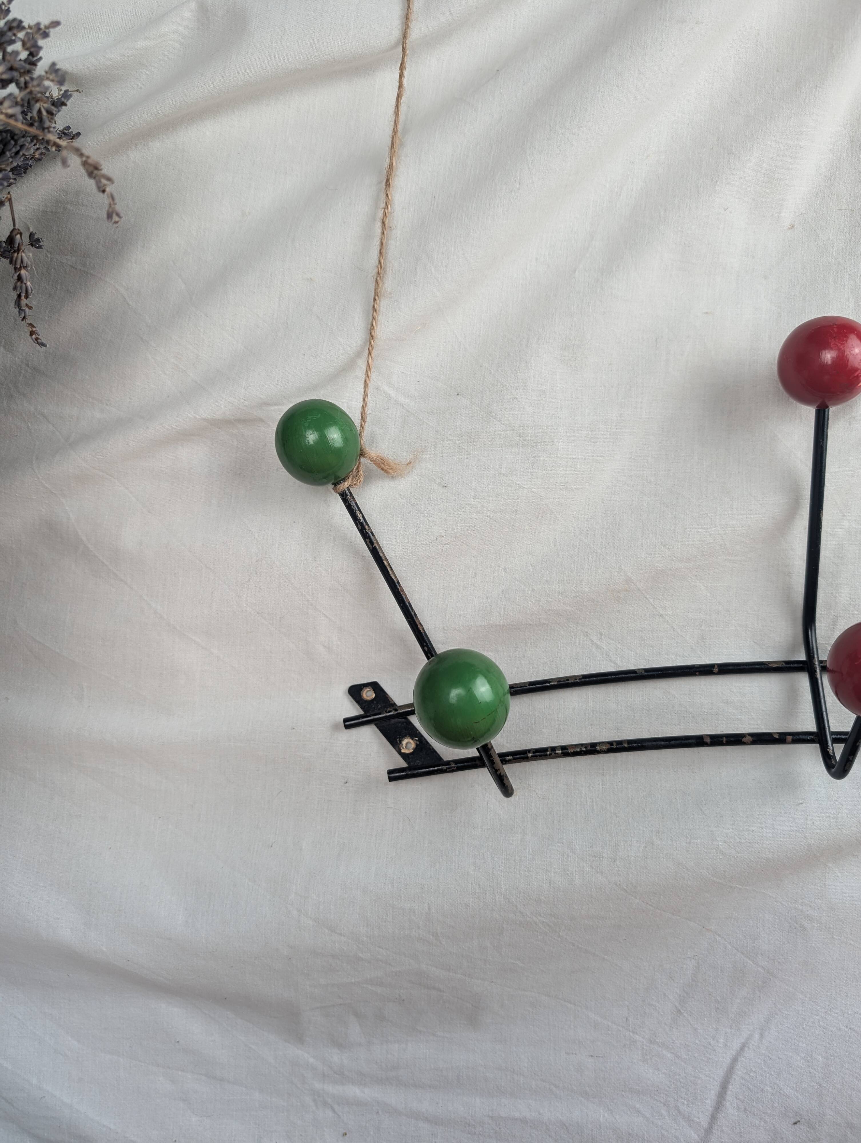 Roger Féraud Wall Coat Rack, Atomic Model, Vintage from the 50s