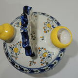 Gargoulette/Glazed terracotta jug/vintage/pitcher