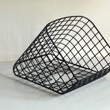 Wall basket steel wire storage vintage