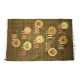 Tapisserie en laine et coton tissés par Maria Janowska, 1970