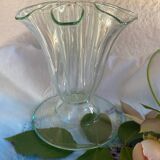 Vase en verre ancien original