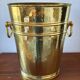 Vintage hammered brass umbrella stand – 1970s-80s