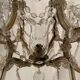 Imposing venetian chandelier in crystal with tassels