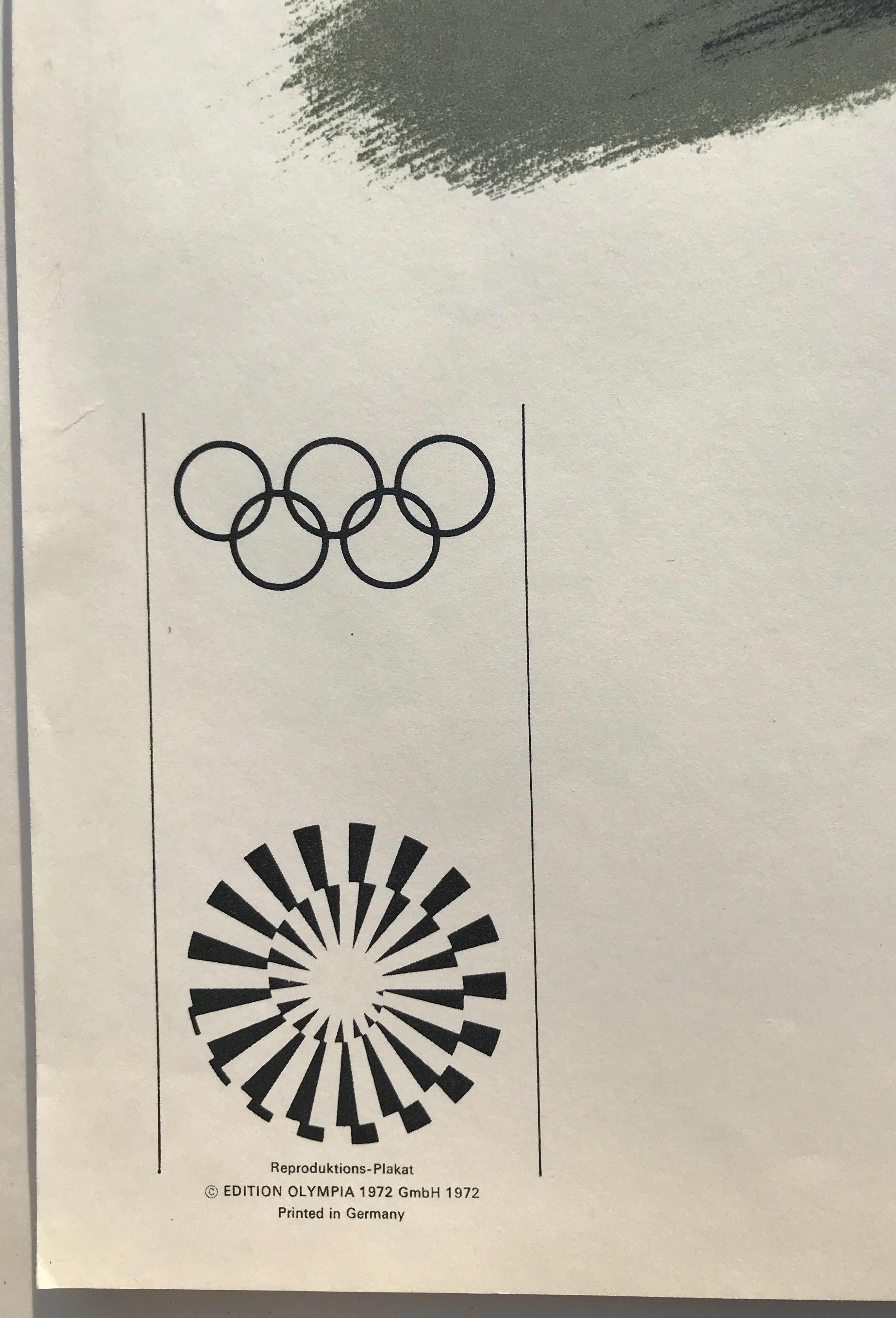 Phillips peter (1939) olympische spiele münchen, 1972. original poster