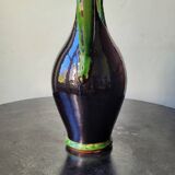 Vintage ceramic vase, terracotta, ethnic chimera, naive art.