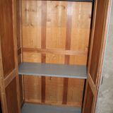 Grey pine wardrobe