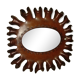 Leather mirror