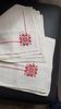 Embroidered tea cloth with napkins