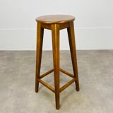 Solid wood oak bar stool
