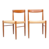 Teak chairs by H.W. Klein for Bramin, 1960s, set of 2