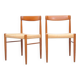 Teak chairs by H.W. Klein for Bramin, 1960s, set of 2