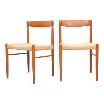 Teak chairs by H.W. Klein for Bramin, 1960s, set of 2