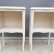 Pair of white vintage bedside tables