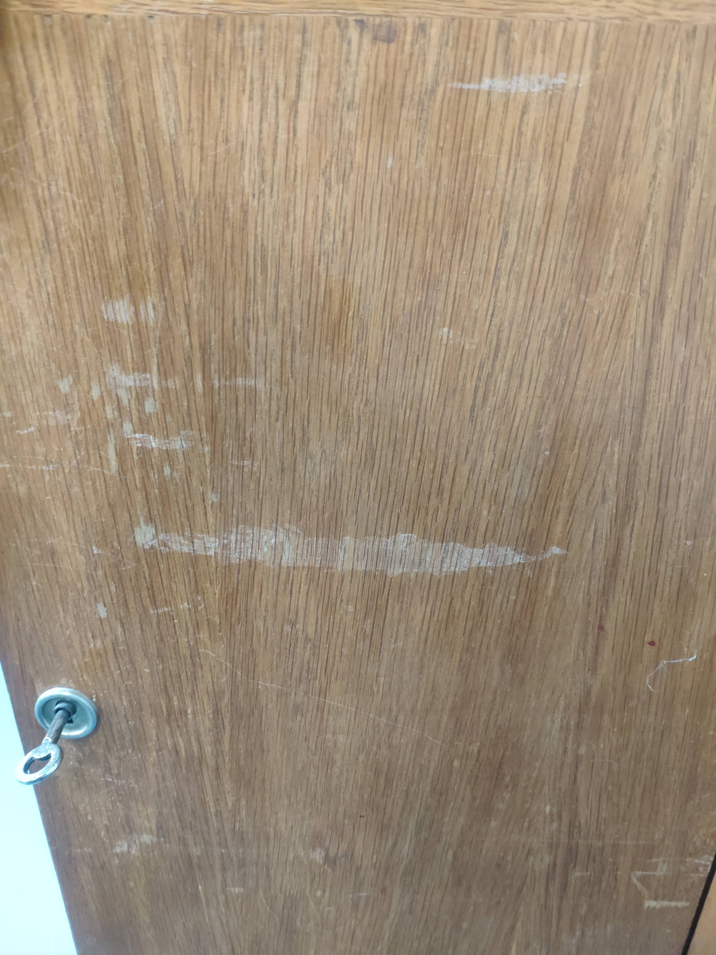 Old cabinet binder a door