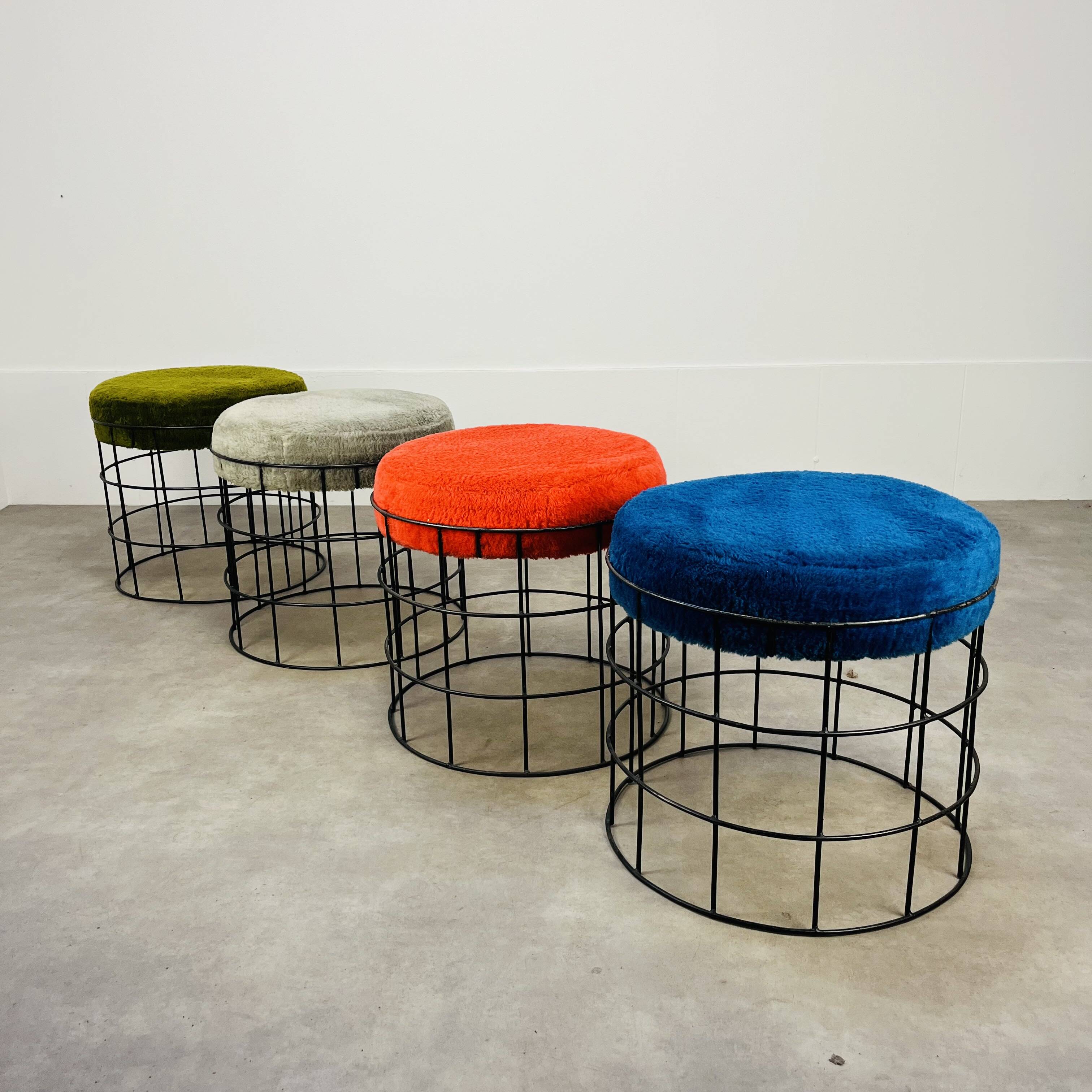 4 T1 stools by Verner Panton, 1960s design
