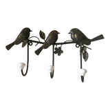 Metal coat rack with 3 hooks