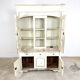 Vintage brocant White painted Kitchen display cabinet