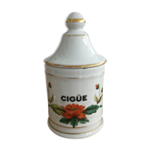 Pharmacy jar in Cigüe porcelain