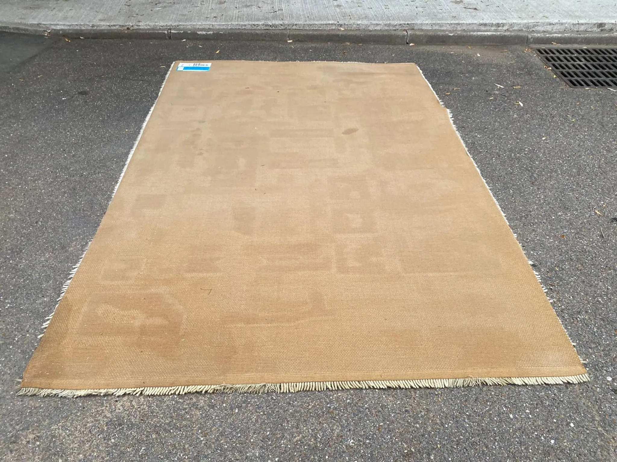 Mid-century scandinavian rug ege berber stratos denmark (183x275) 1970