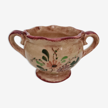 Earthenware cut of Jemappes Floral décor