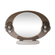Space age smoked glass illuminated mirror, Italy 1970